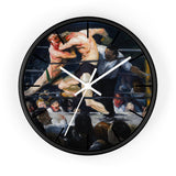 Masters of Art George Wesley Bellows Stag at Sharkey's Premium Wall Clock - POPvault