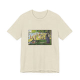 Masters of Art Georges Seurat's A Sunday on La Grande Jatte Unisex Jersey Short Sleeve T-Shirt - POPvault