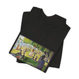 Masters of Art Georges Seurat's A Sunday on La Grande Jatte Unisex Jersey Short Sleeve T-Shirt - POPvault