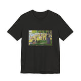 Masters of Art Georges Seurat's A Sunday on La Grande Jatte Unisex Jersey Short Sleeve T-Shirt - POPvault