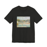 Masters of Art Georges Seurat's The Outer Harbor Unisex Jersey Short Sleeve T-Shirt - POPvault