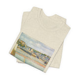 Masters of Art Georges Seurat's The Outer Harbor Unisex Jersey Short Sleeve T-Shirt - POPvault