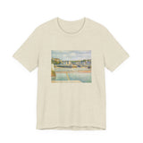 Masters of Art Georges Seurat's The Outer Harbor Unisex Jersey Short Sleeve T-Shirt - POPvault
