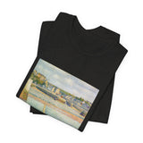 Masters of Art Georges Seurat's The Outer Harbor Unisex Jersey Short Sleeve T-Shirt - POPvault