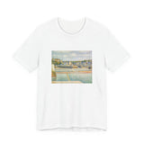 Masters of Art Georges Seurat's The Outer Harbor Unisex Jersey Short Sleeve T-Shirt - POPvault