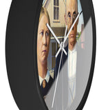 Masters of Art Grant Wood American Gothic Premium Wall Clock - POPvault