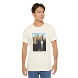 Masters of Art Grant Wood American Gothic Unisex Jersey Short Sleeve T-Shirt - POPvault