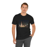 Masters of Art Grant Wood's The Midnight Ride of Paul Revere Unisex Jersey Short Sleeve T-Shirt - POPvault