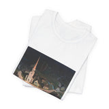 Masters of Art Grant Wood's The Midnight Ride of Paul Revere Unisex Jersey Short Sleeve T-Shirt - POPvault