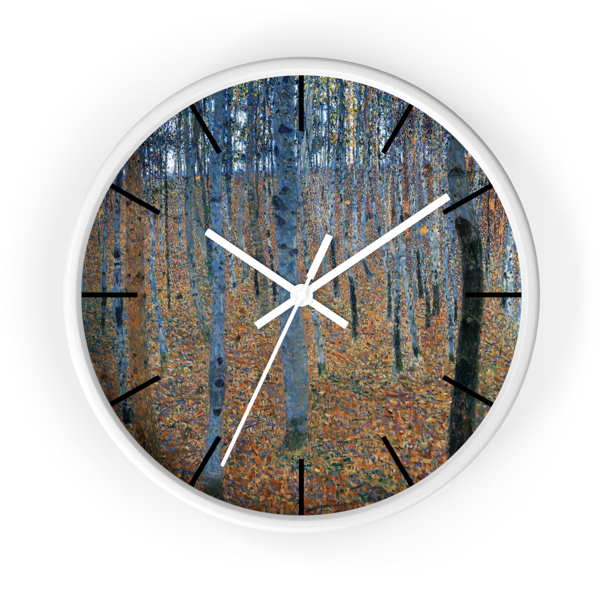 Masters of Art Gustav Klimt Beech Grove Premium Wall Clock - POPvault