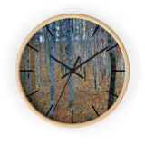 Masters of Art Gustav Klimt Beech Grove Premium Wall Clock - POPvault
