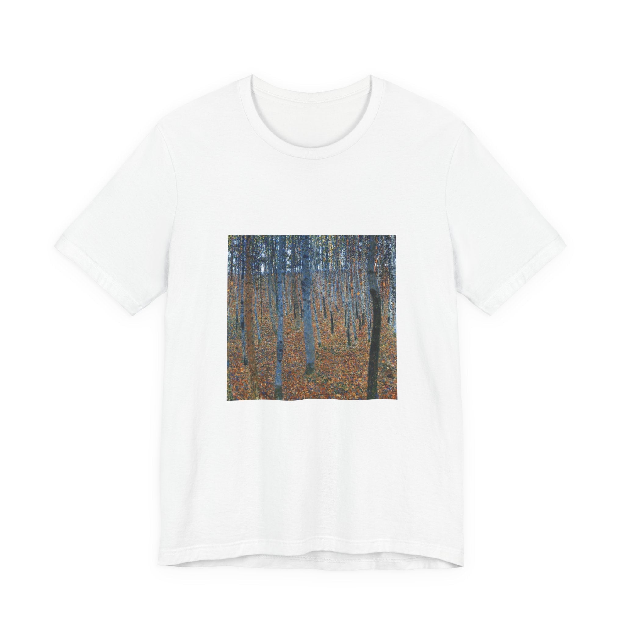 Masters of Art Gustav Klimt Beech Grove Unisex Jersey Short Sleeve T-Shirt - POPvault