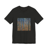 Masters of Art Gustav Klimt Beech Grove Unisex Jersey Short Sleeve T-Shirt - POPvault
