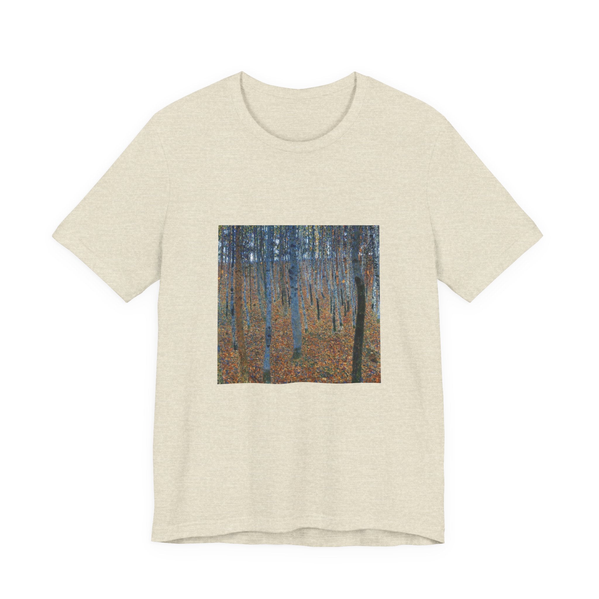 Masters of Art Gustav Klimt Beech Grove Unisex Jersey Short Sleeve T-Shirt - POPvault