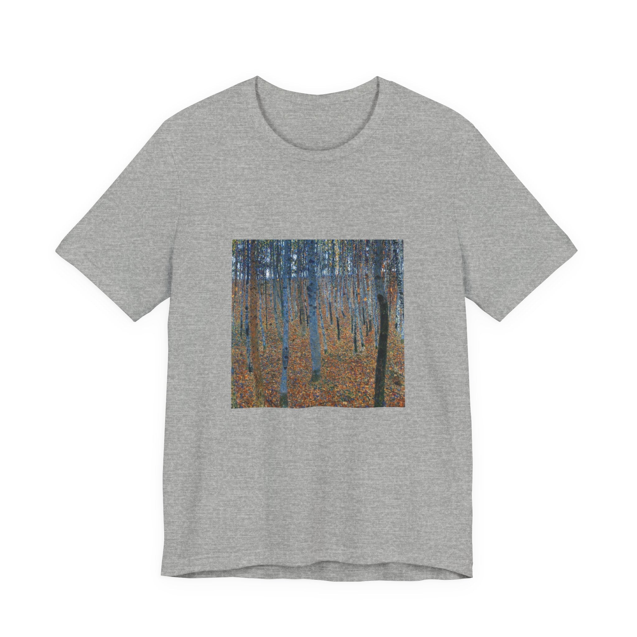 Masters of Art Gustav Klimt Beech Grove Unisex Jersey Short Sleeve T-Shirt - POPvault