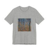 Masters of Art Gustav Klimt Beech Grove Unisex Jersey Short Sleeve T-Shirt - POPvault