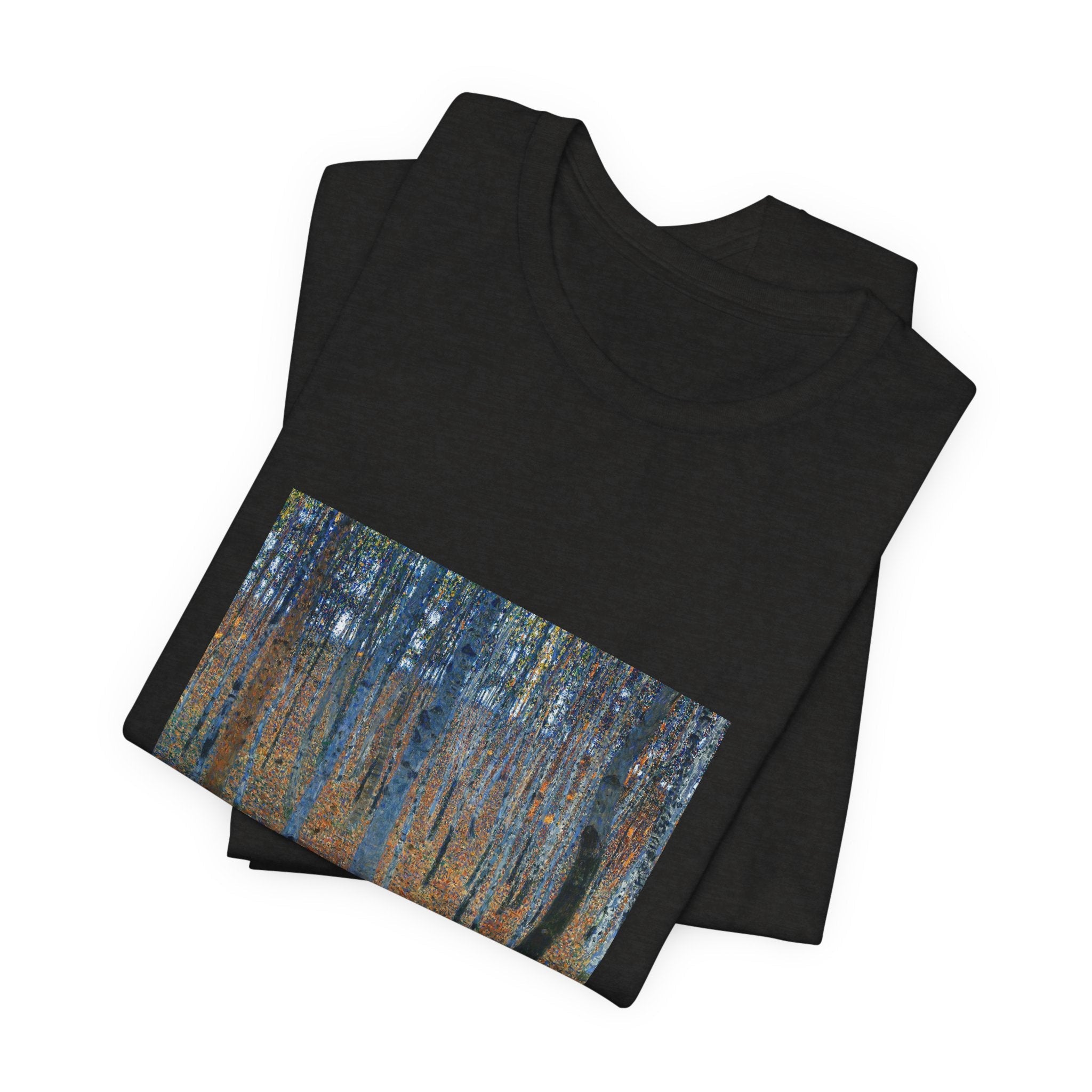 Masters of Art Gustav Klimt Beech Grove Unisex Jersey Short Sleeve T-Shirt - POPvault
