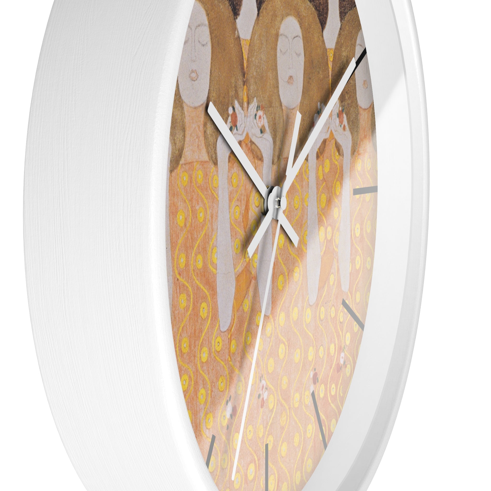 Masters of Art Gustav Klimt Beethoven Frieze Premium Wall Clock - POPvault