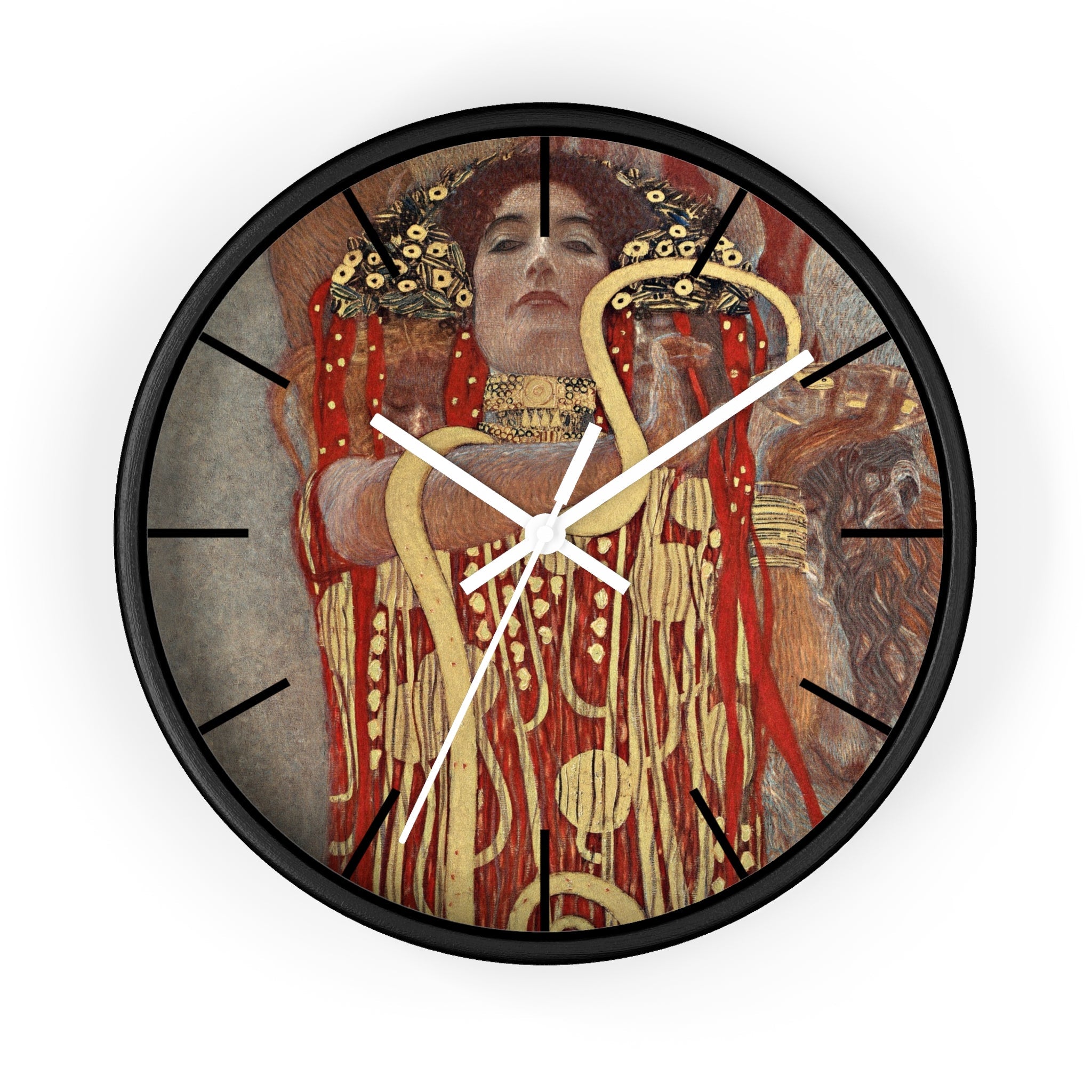 Masters of Art Gustav Klimt Hygieia Premium Wall Clock - POPvault