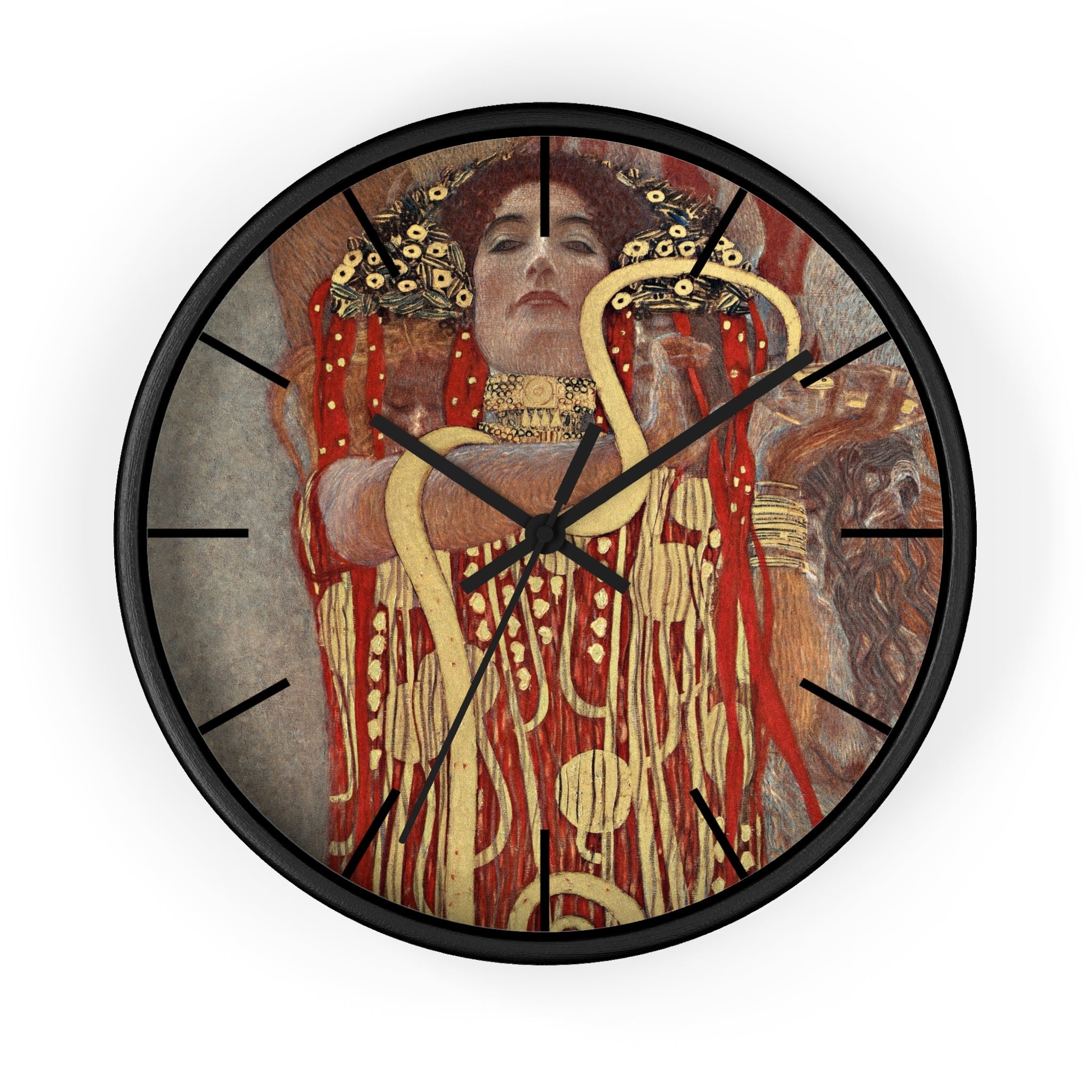 Masters of Art Gustav Klimt Hygieia Premium Wall Clock - POPvault