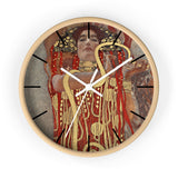 Masters of Art Gustav Klimt Hygieia Premium Wall Clock - POPvault