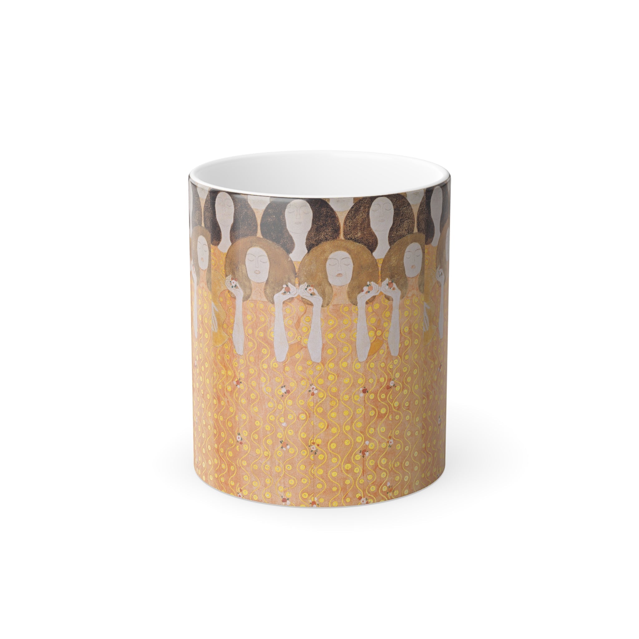Masters of Art Gustav Klimt's Beethoven Frieze - Color Morphing 11oz Mug - POPvault
