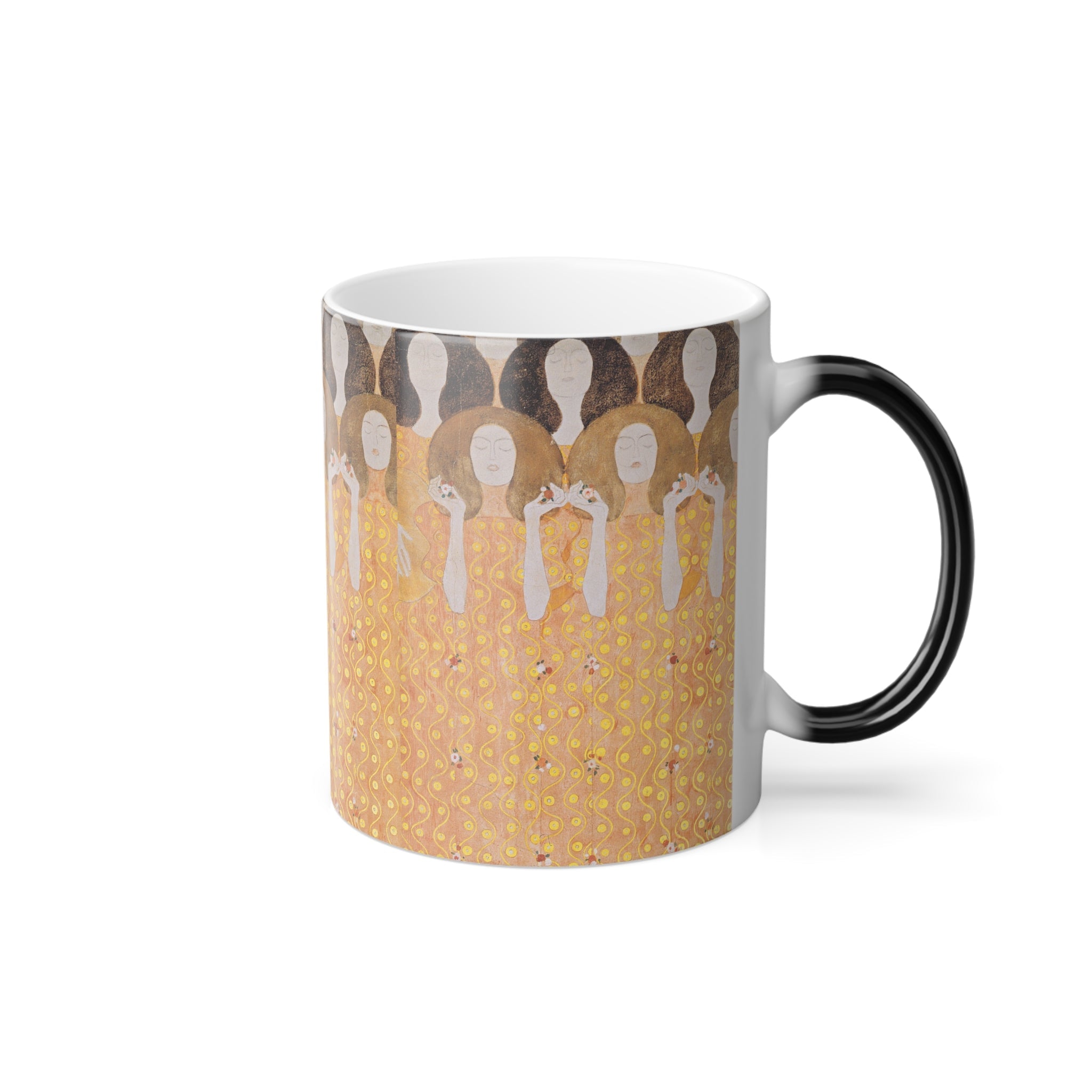 Masters of Art Gustav Klimt's Beethoven Frieze - Color Morphing 11oz Mug - POPvault
