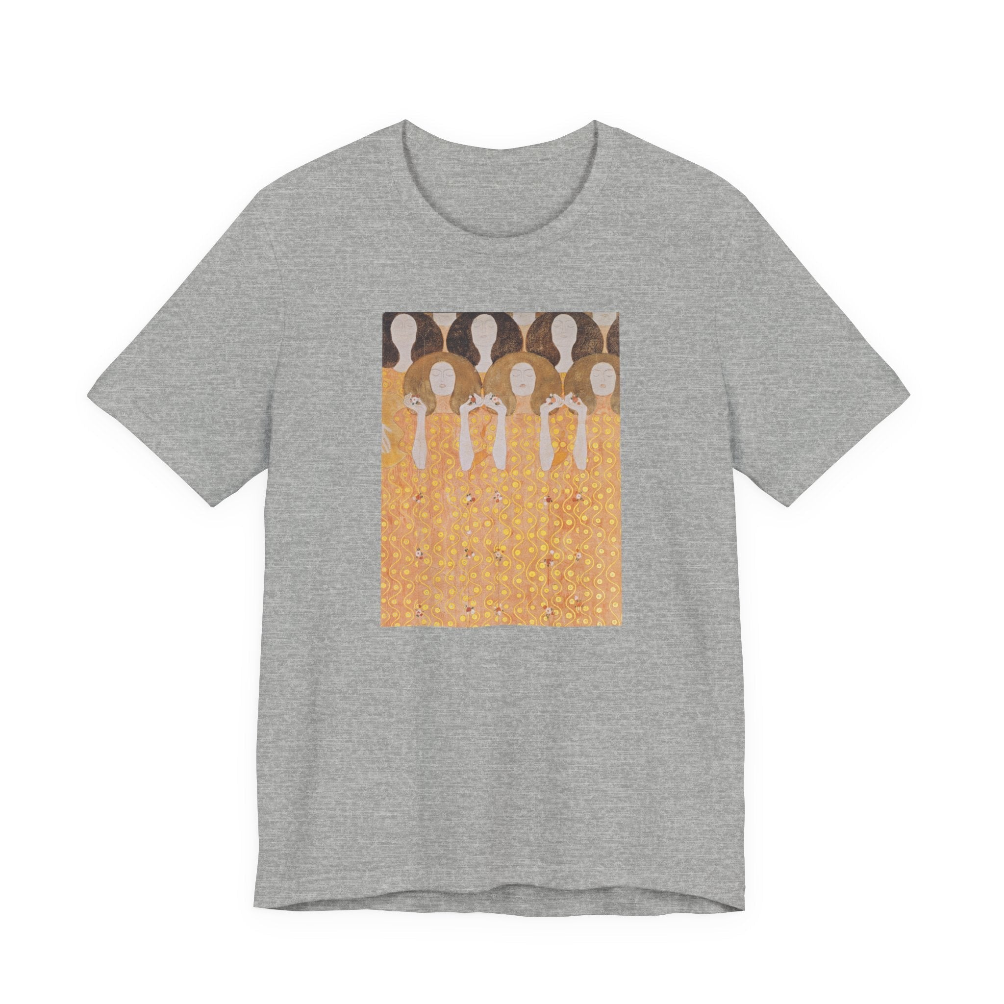Masters of Art Gustav Klimt's Beethoven Frieze Unisex Jersey Short Sleeve T-Shirt - POPvault
