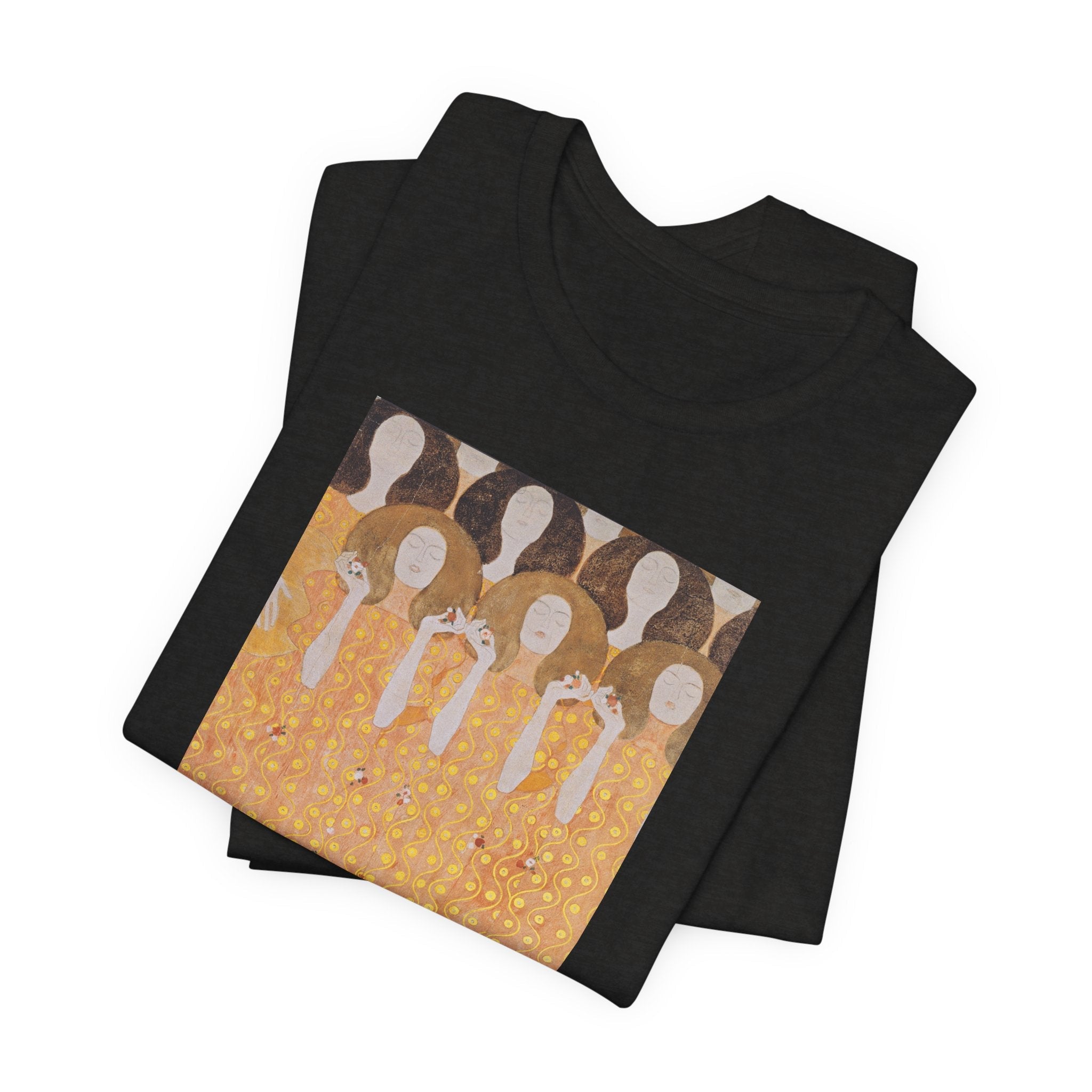 Masters of Art Gustav Klimt's Beethoven Frieze Unisex Jersey Short Sleeve T-Shirt - POPvault