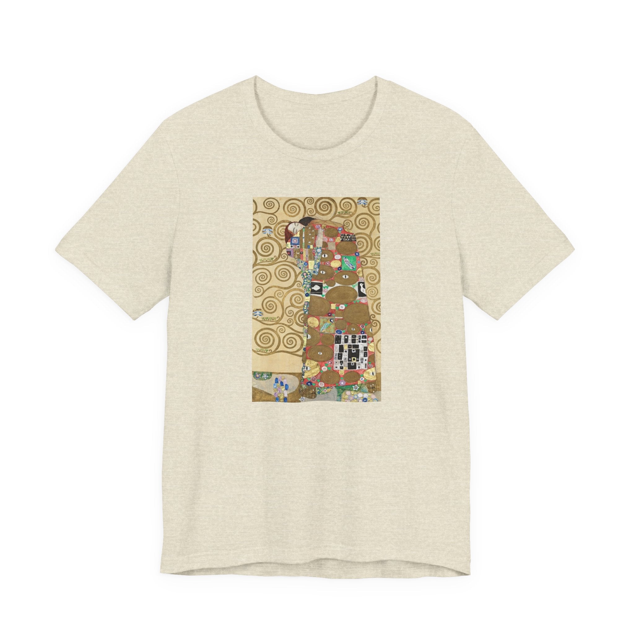 Masters of Art Gustav Klimt's Fulfillment Unisex Jersey Short Sleeve T-Shirt - POPvault