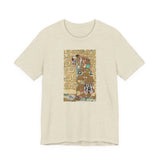 Masters of Art Gustav Klimt's Fulfillment Unisex Jersey Short Sleeve T-Shirt - POPvault