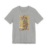 Masters of Art Gustav Klimt's Fulfillment Unisex Jersey Short Sleeve T-Shirt - POPvault