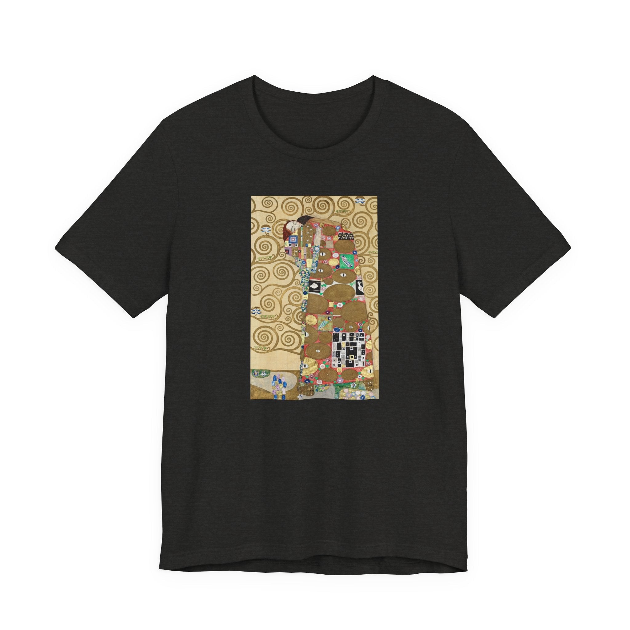 Masters of Art Gustav Klimt's Fulfillment Unisex Jersey Short Sleeve T-Shirt - POPvault
