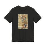 Masters of Art Gustav Klimt's Fulfillment Unisex Jersey Short Sleeve T-Shirt - POPvault