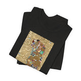Masters of Art Gustav Klimt's Fulfillment Unisex Jersey Short Sleeve T-Shirt - POPvault