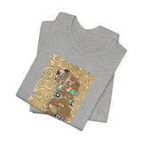Masters of Art Gustav Klimt's Fulfillment Unisex Jersey Short Sleeve T-Shirt - POPvault