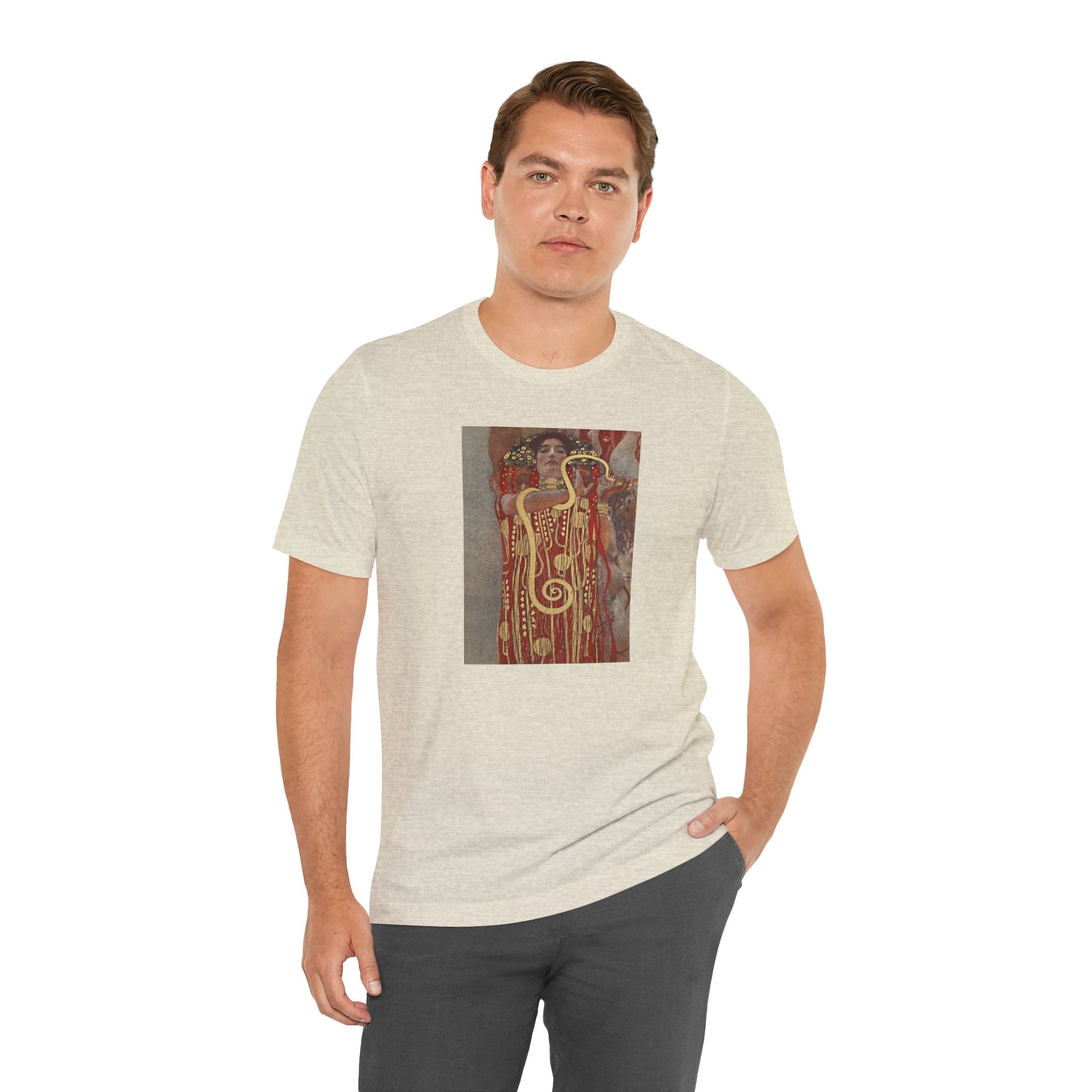 Masters of Art Gustav Klimt's Hygieia Unisex Jersey Short Sleeve T-Shirt - POPvault