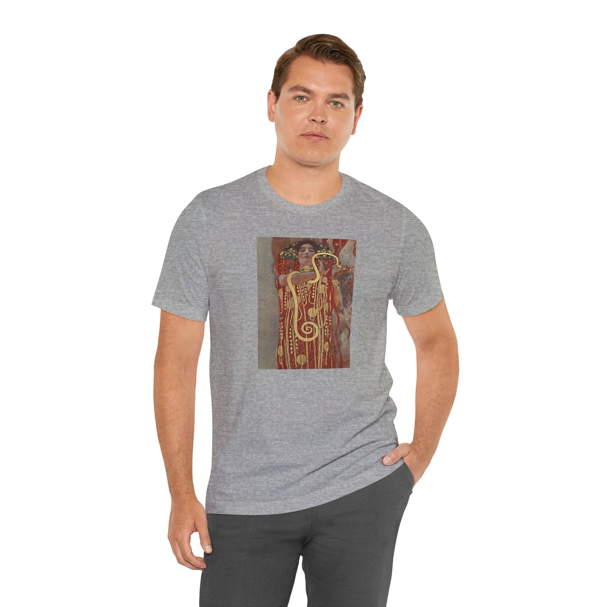 Masters of Art Gustav Klimt's Hygieia Unisex Jersey Short Sleeve T-Shirt - POPvault
