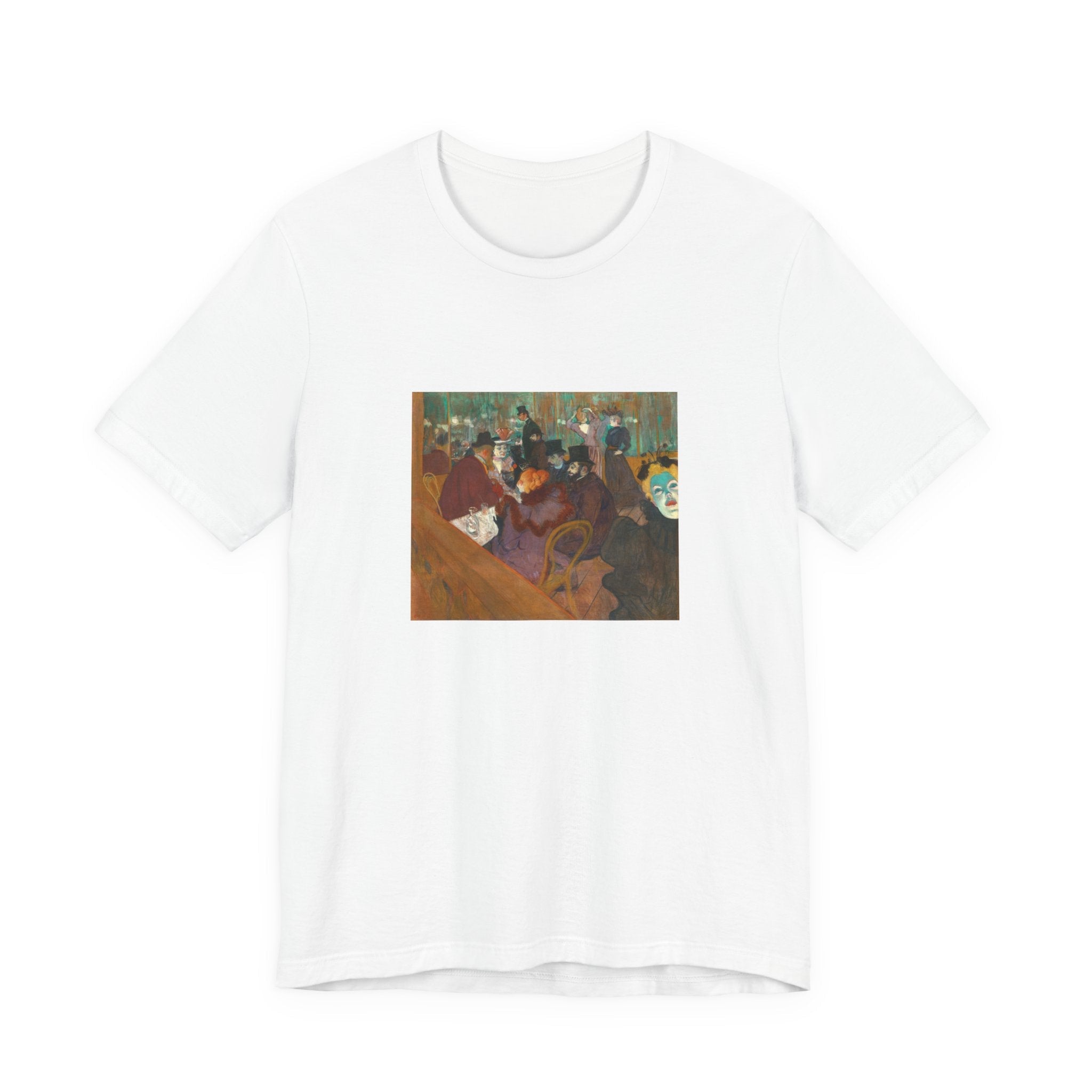 Masters of Art Henri de Toulouse–Lautrec At the Moulin Rouge Unisex Jersey Short Sleeve T-Shirt - POPvault