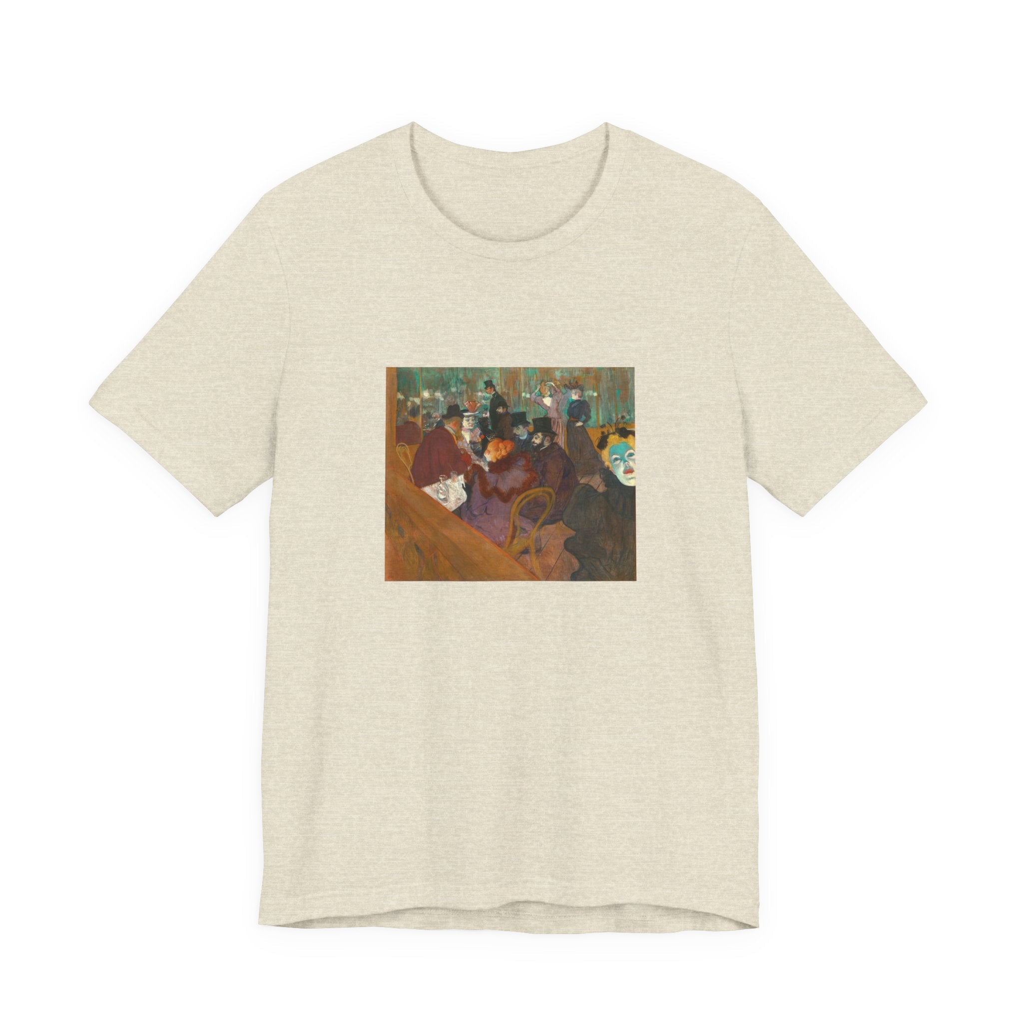 Masters of Art Henri de Toulouse–Lautrec At the Moulin Rouge Unisex Jersey Short Sleeve T-Shirt - POPvault