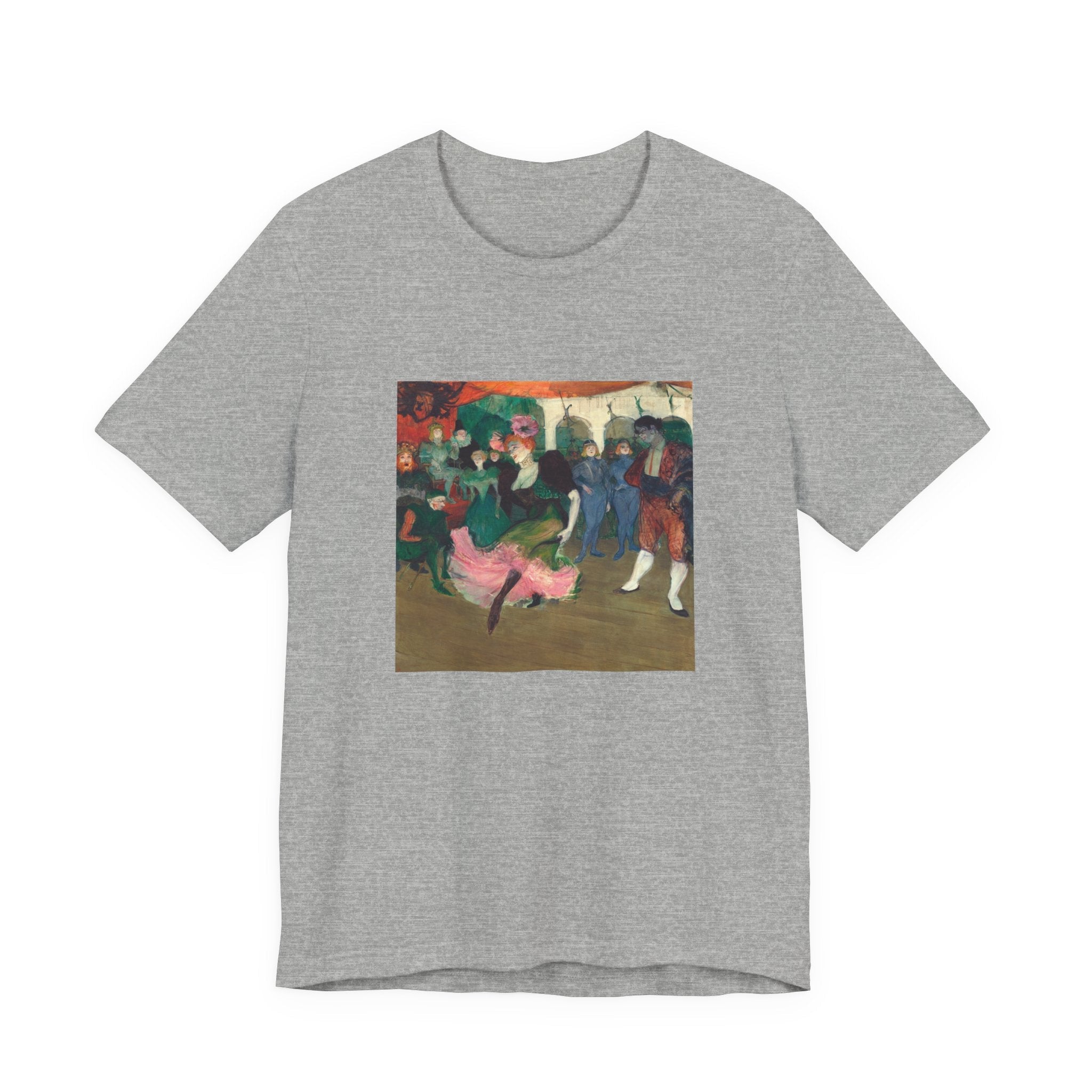 Masters of Art Henri de Toulouse–Lautrec Marcelle Lender Dancing the Bolero in Chilpéric Unisex Jersey Short Sleeve T-Shirt - POPvault