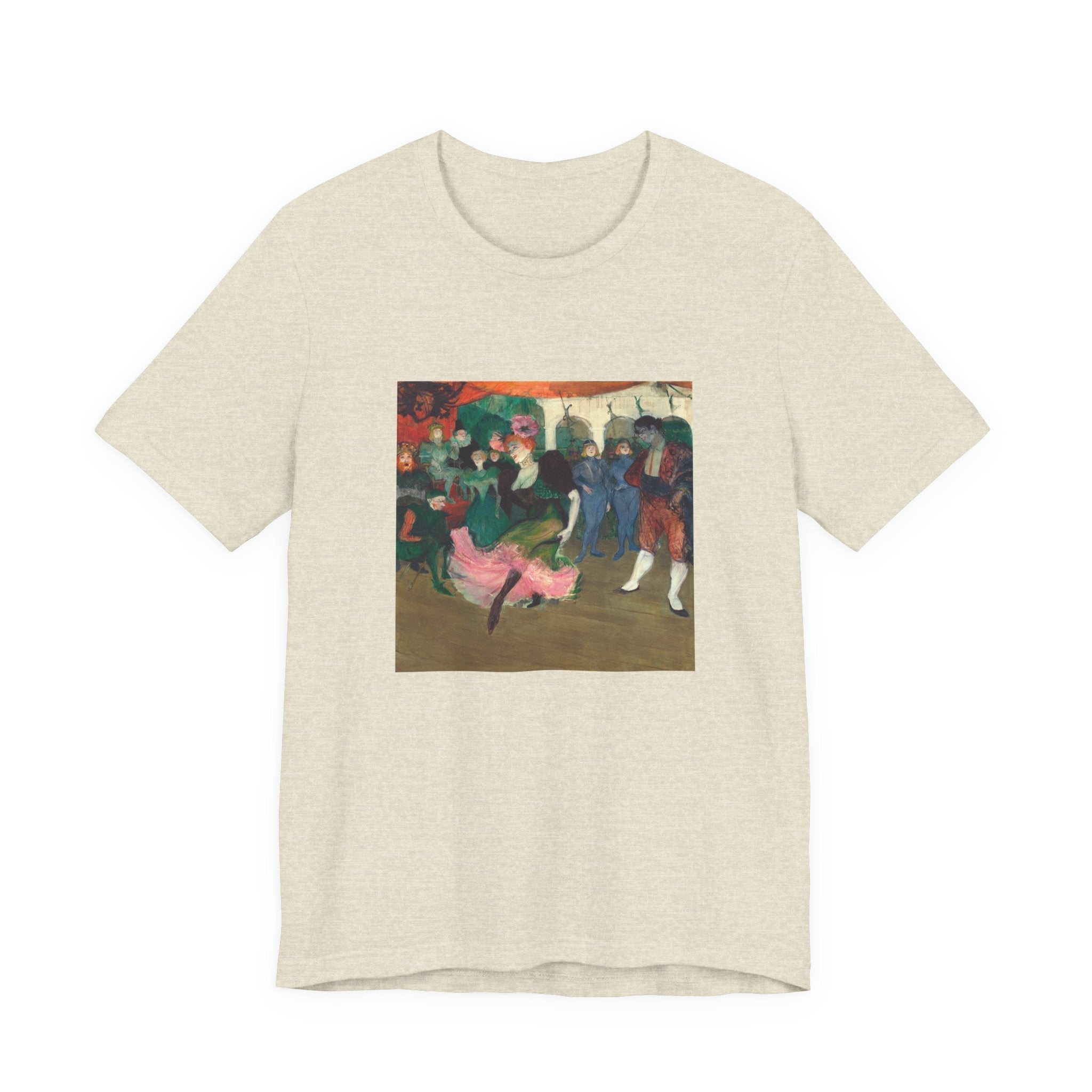 Masters of Art Henri de Toulouse–Lautrec Marcelle Lender Dancing the Bolero in Chilpéric Unisex Jersey Short Sleeve T-Shirt - POPvault