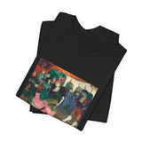 Masters of Art Henri de Toulouse–Lautrec Marcelle Lender Dancing the Bolero in Chilpéric Unisex Jersey Short Sleeve T-Shirt - POPvault