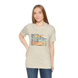 Masters of Art Henri - Edmond Cross Pines on the Coastline Unisex Jersey Short Sleeve T-Shirt - POPvault