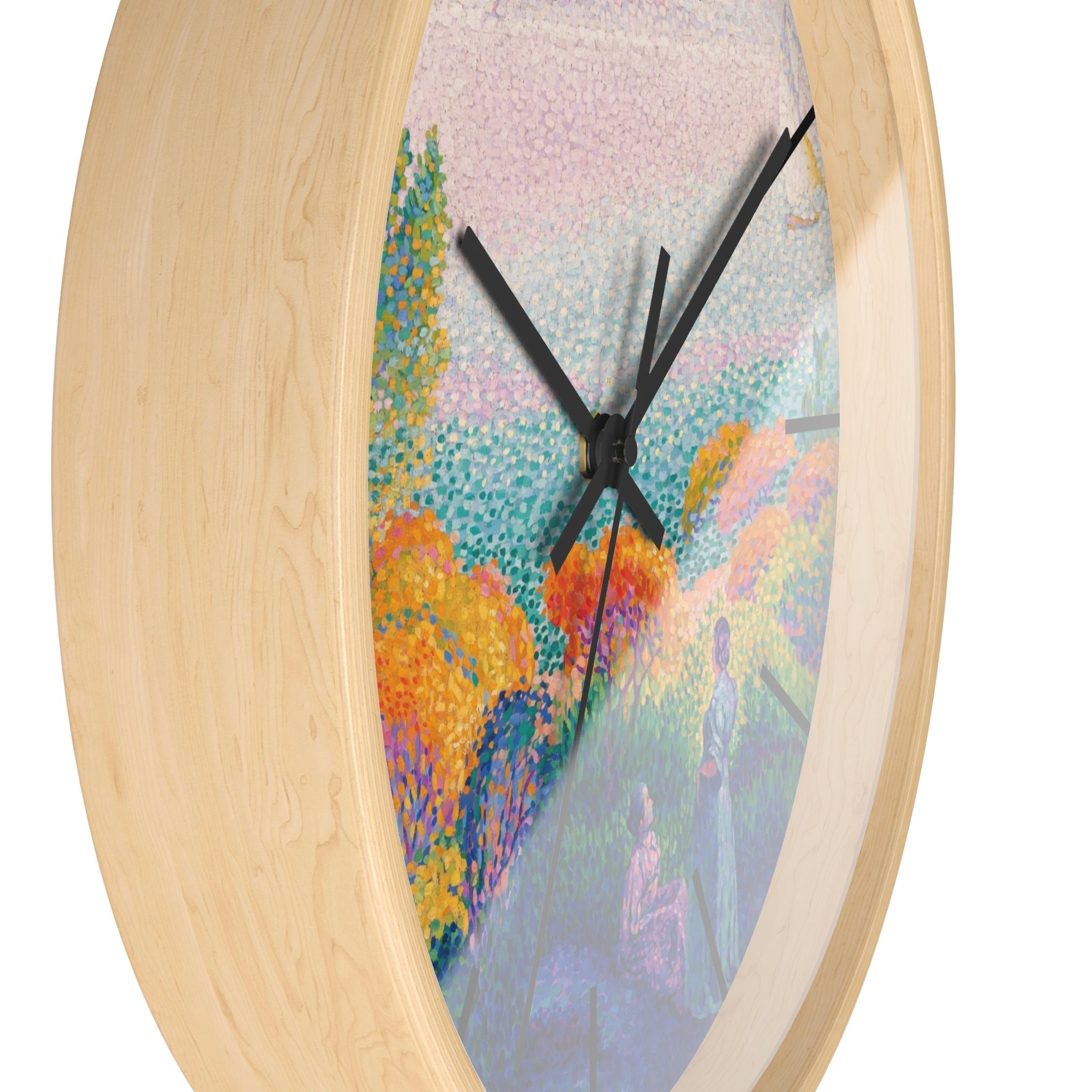 Masters of Art Henri - Edmond Cross Two Women by the Shore, Mediterranean Premium Wall Clock - POPvault
