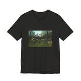 Masters of Art Henri Rousseau's Virgin Forest with Sunset Unisex Jersey Short Sleeve T-Shirt - POPvault