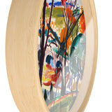 Masters of Art Henry Lyman Sayen Landscape, Bridge, Huntingdon Valley Premium Wall Clock - POPvault