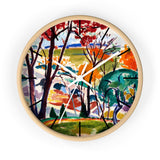 Masters of Art Henry Lyman Sayen Landscape, Bridge, Huntingdon Valley Premium Wall Clock - POPvault