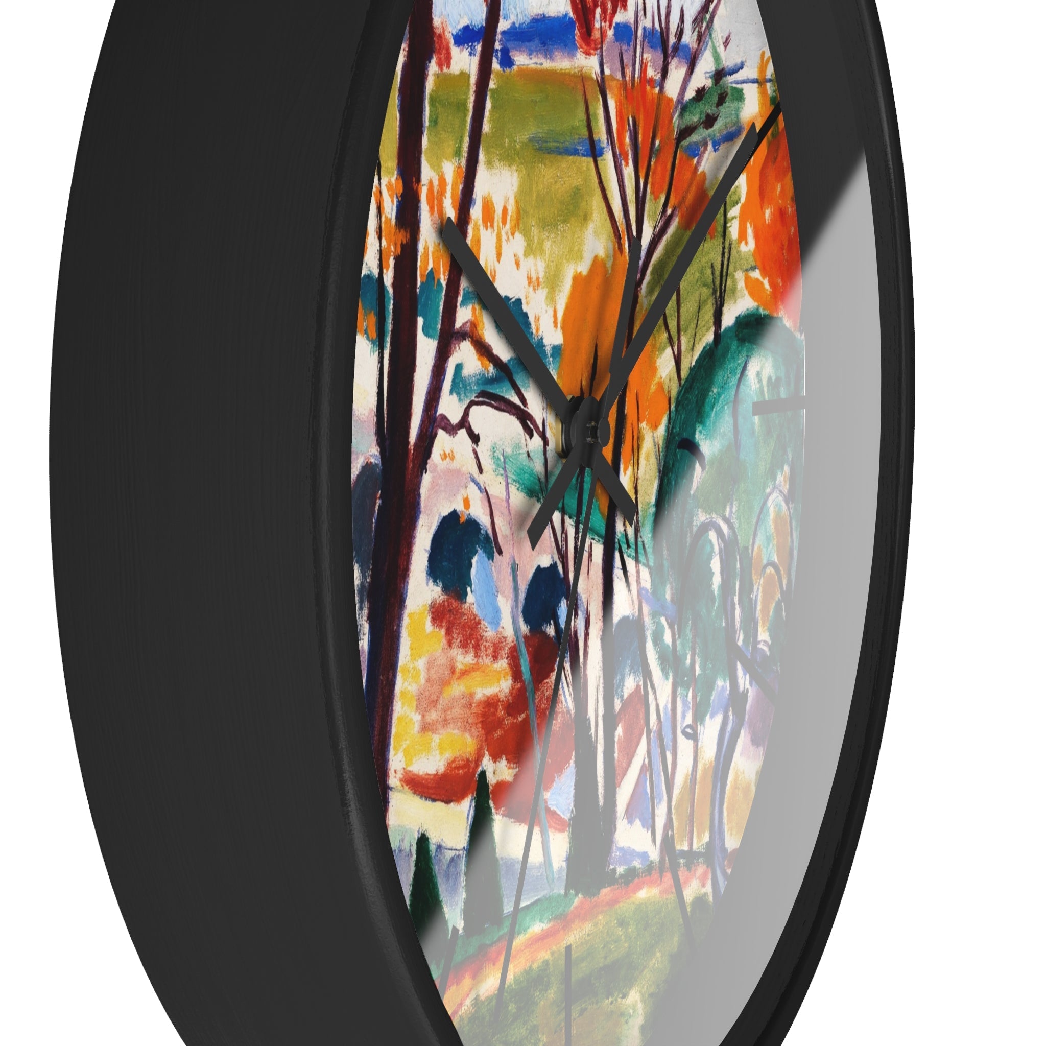 Masters of Art Henry Lyman Sayen Landscape, Bridge, Huntingdon Valley Premium Wall Clock - POPvault