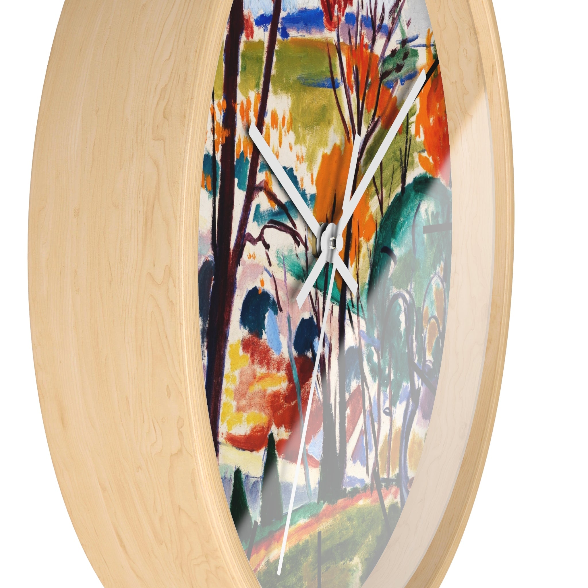 Masters of Art Henry Lyman Sayen Landscape, Bridge, Huntingdon Valley Premium Wall Clock - POPvault